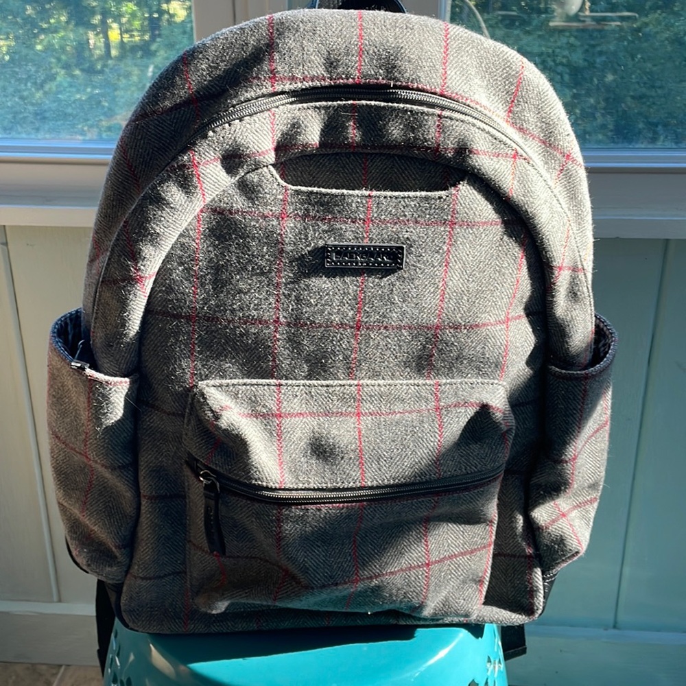 Excellent Condition Backpack Plaid - image 1